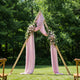 Vidaxx Borde de boda marrón claro 202 x 95 x 254 cm madera maciza de pino