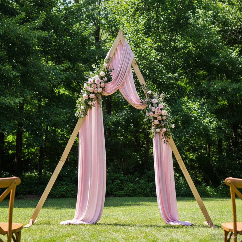 Vidaxx Borde de boda marrón claro 202 x 95 x 254 cm madera maciza de pino