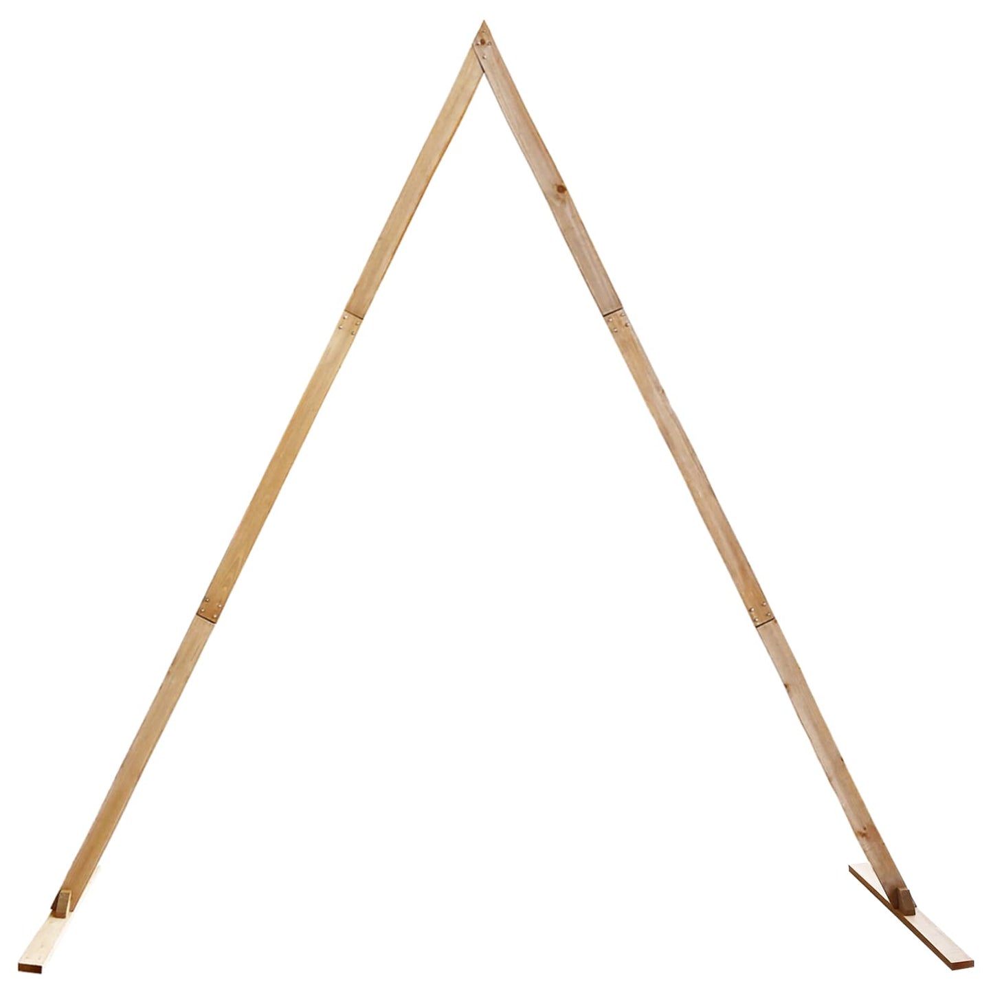 Vidaxx Borde de boda marrón claro 202 x 95 x 254 cm madera maciza de pino