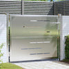 Cancello da giardino VidaXL con serratura argento 100 x 75 cm in acciaio inossidabile