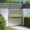 Cancello da giardino VidaXL con serratura argento 95 x 100 cm in acciaio inossidabile