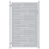 Cancello da giardino VidaXL con serratura argento 100 x 125 cm in acciaio inossidabile