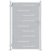 Cancello da giardino VidaXL con serratura argento 100 x 125 cm in acciaio inossidabile