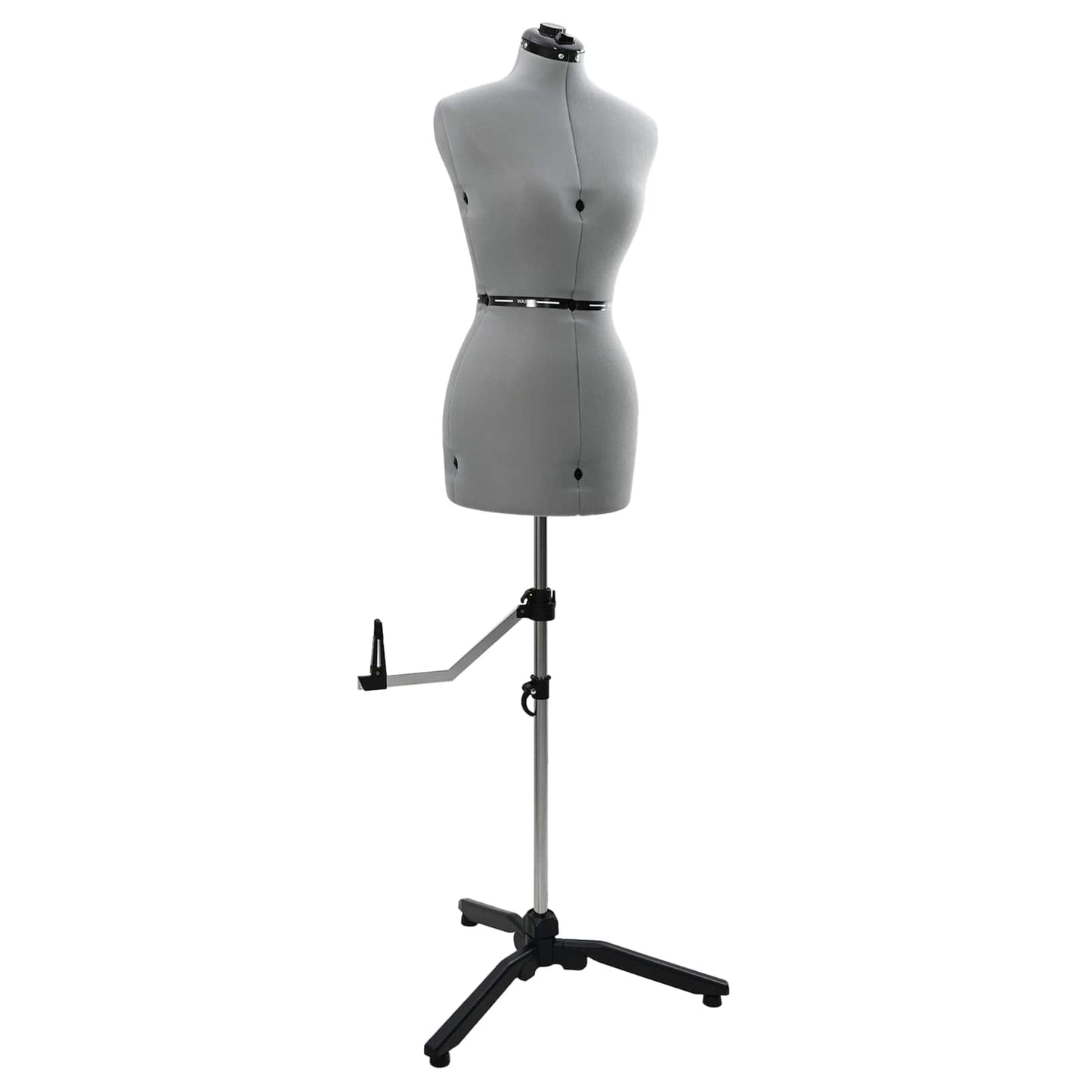 VidaXL abito regolabile forma donna grigio velluto