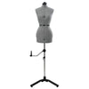 VidaXL abito regolabile forma donna grigio velluto