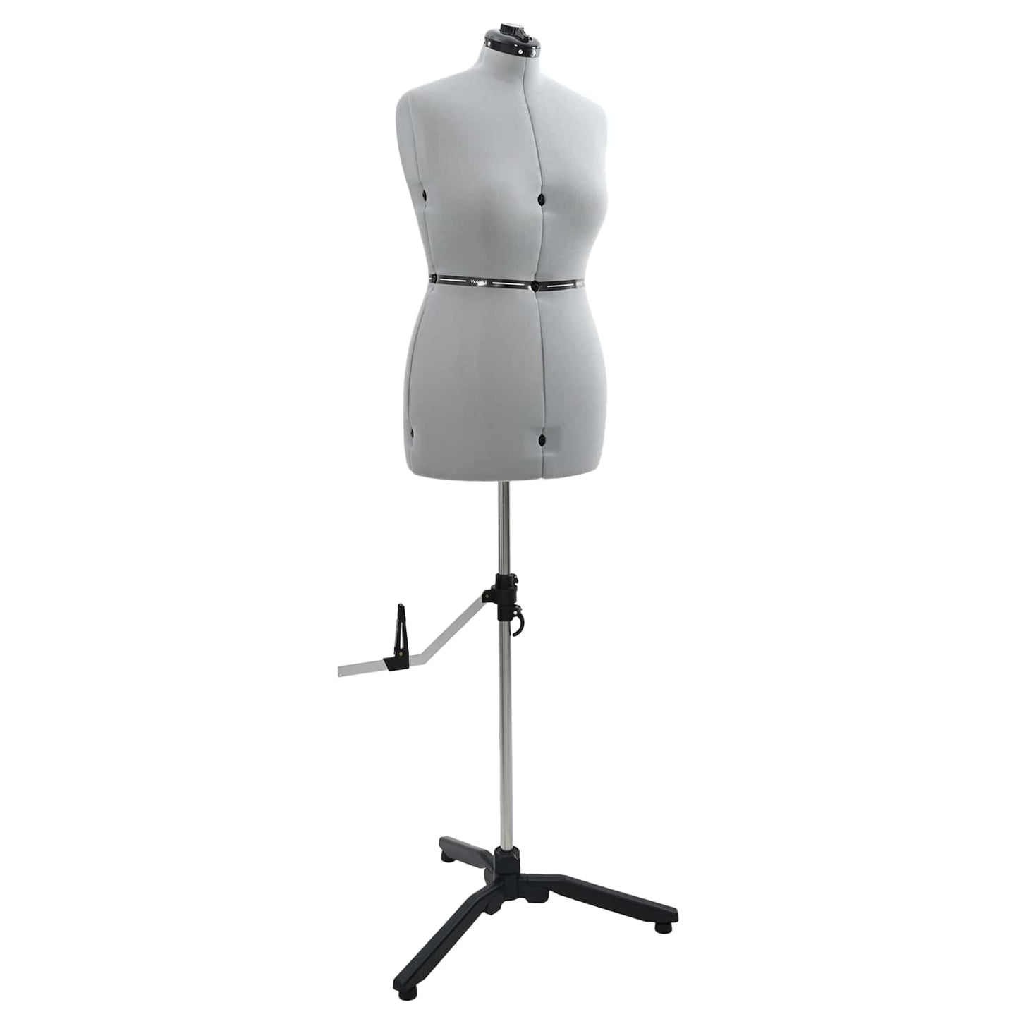 VidaXL abito regolabile forma donna grigio m velluto