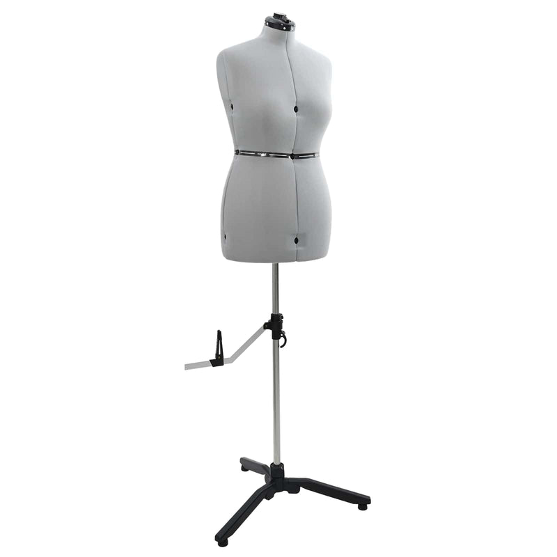 VidaXL abito regolabile forma donna grigio m velluto