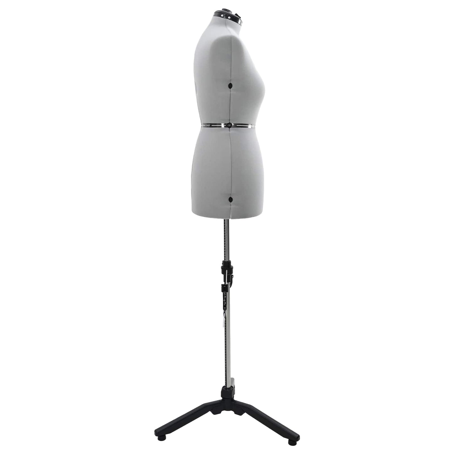 VidaXL abito regolabile forma donna grigio m velluto