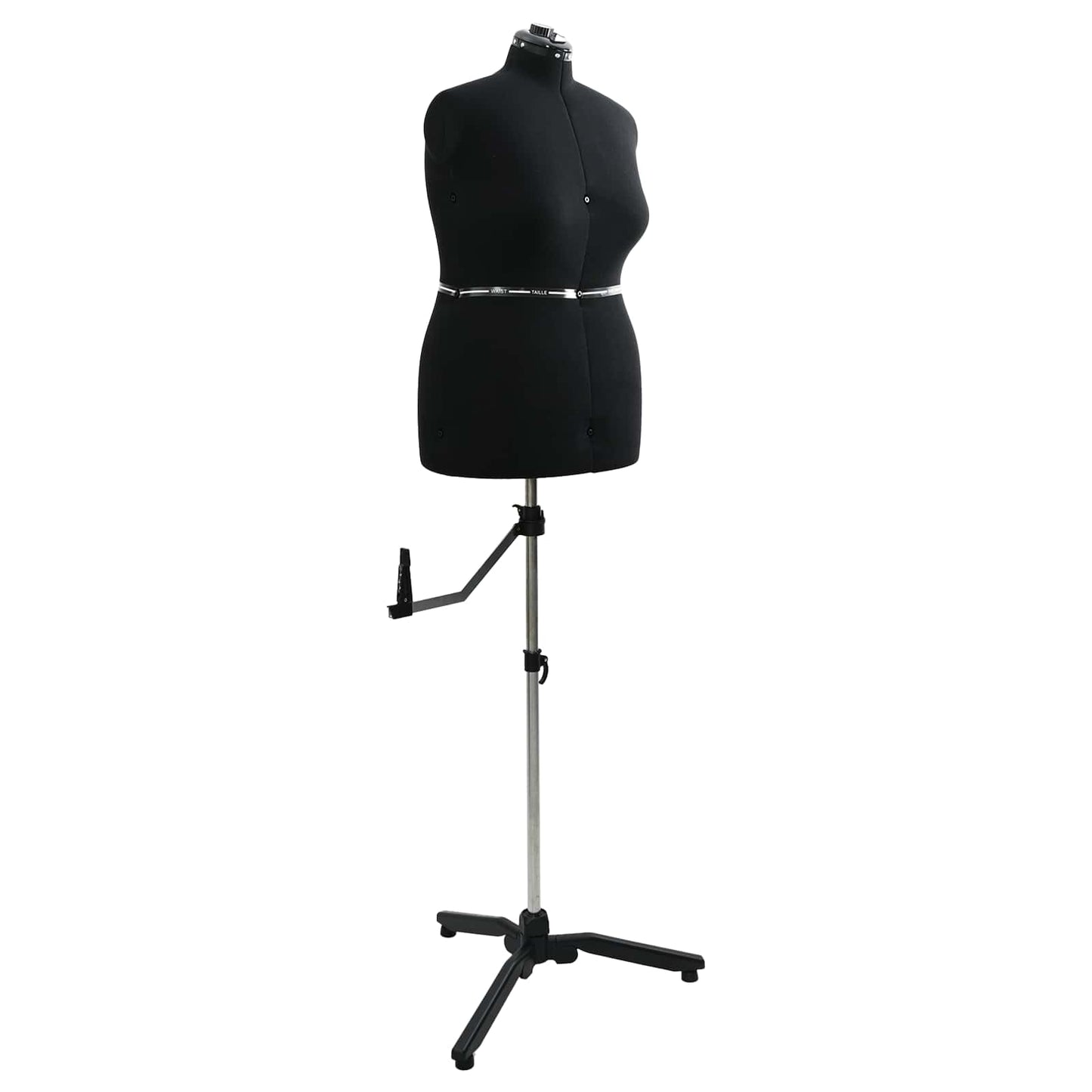 VidaXL abito regolabile forma donna nero l velluto