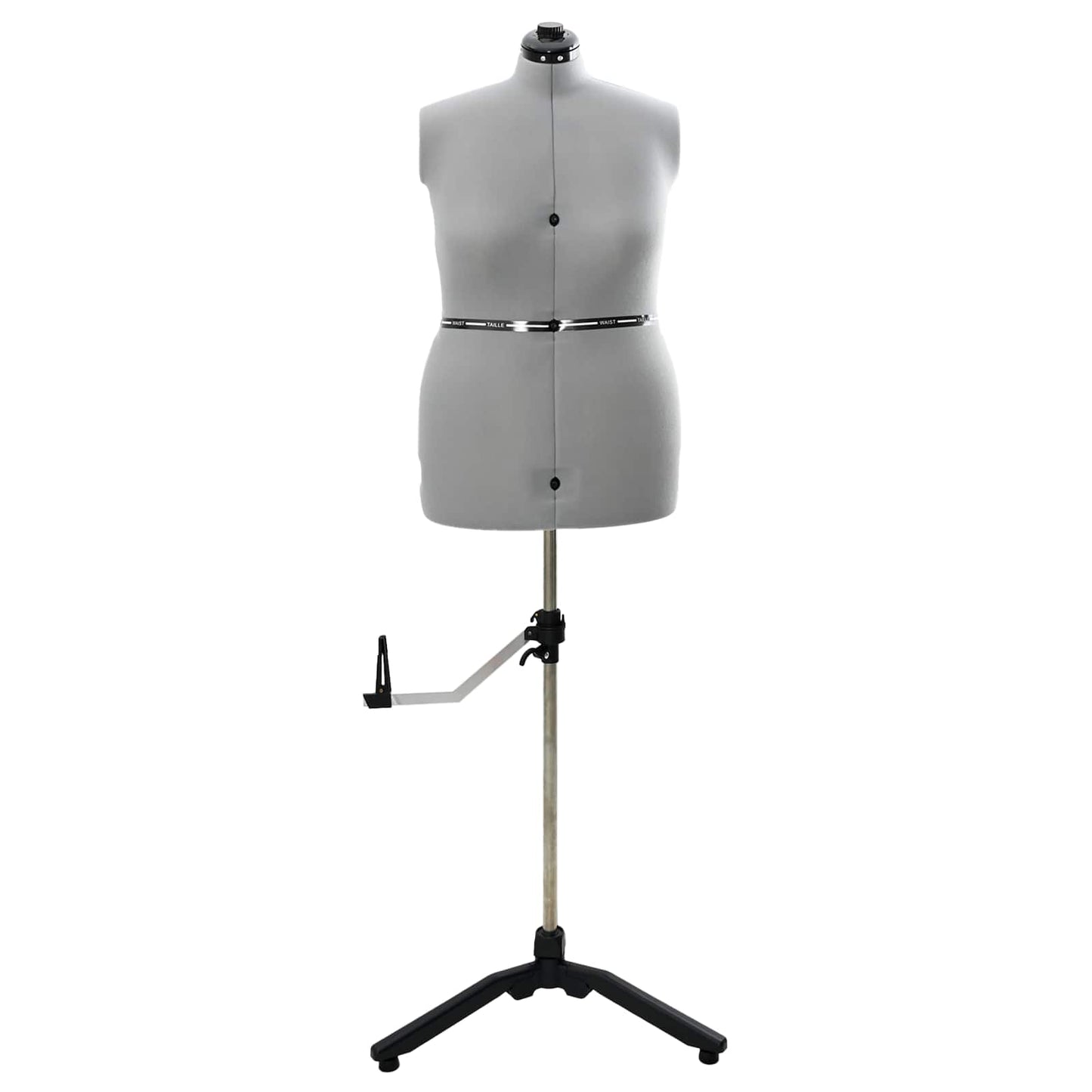 VidaXL abito regolabile forma donna grigio l velluto