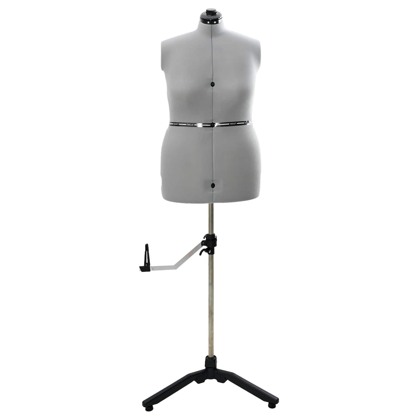 VidaXL abito regolabile forma donna grigio l velluto