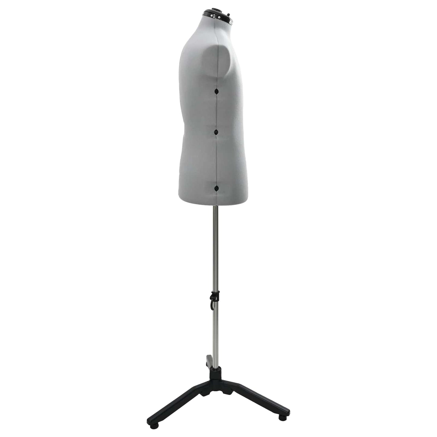 Vidaxl verstelbare jurk vorm vrouwelijk grijs 37.5-45.5 inch stof