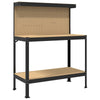Banchi da lavoro Vidaxx con ripiano in MDF nero 114 x 54 x 145 cm