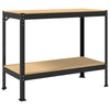 Banchi da lavoro Vidaxxl con ripiano nero 115 x 55 x 91 cm in MDF