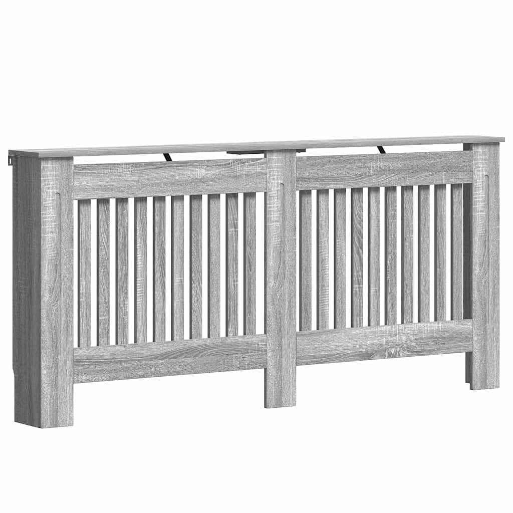 Copriradiatore Vidaxl grigio Sonoma 172 x 19 x 81,5 cm in MDF