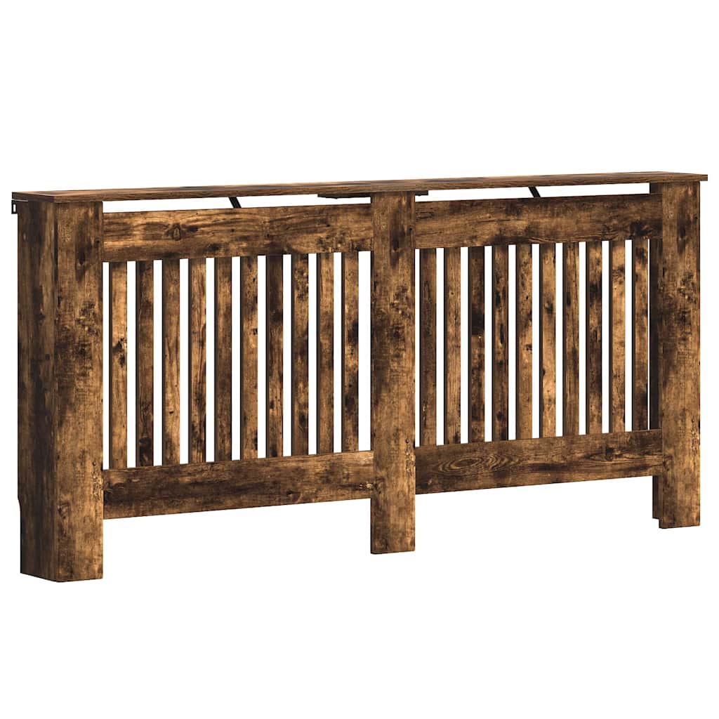 Vidaxl radiatorafdekking gerookt eiken 172 x 19 x 81,5 cm bewerkt hout