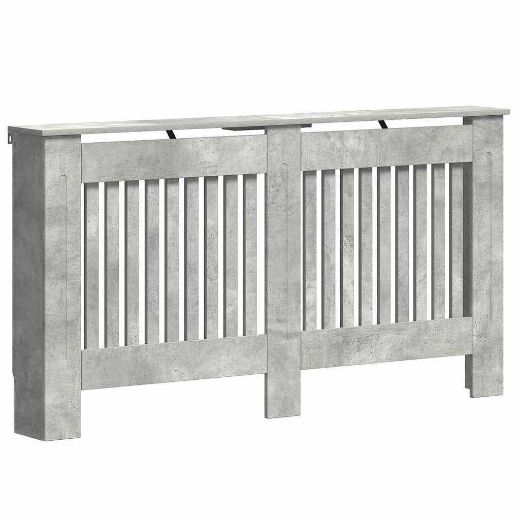 Copriradiatore Vidaxx grigio cemento 152 x 19 x 81,5 cm in multistrato