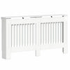Vidaxl radiatorafdekking hoogglans wit 152 x 19 x 81,5 cm bewerkt hout