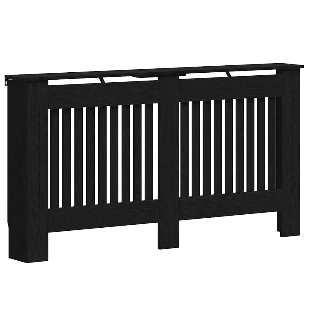 Copriradiatore Vidaxx rovere nero 152 x 19 x 81,5 cm pannelli compositi
