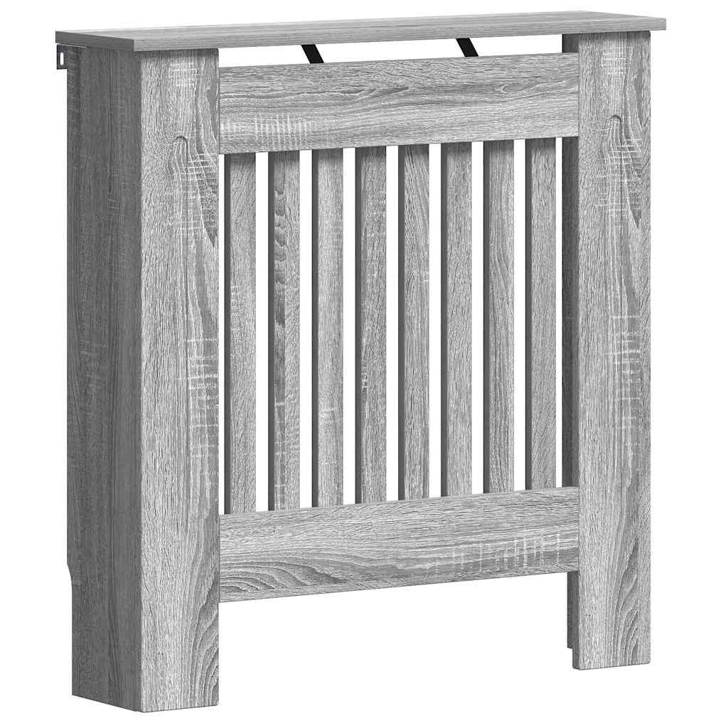Vidaxl radiatorafdekking grijs sonoma 78 x 19 x 81,5 cm bewerkt hout