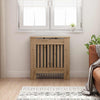 Vidaxl radiatorafdekking artisan eiken 78 x 19 x 81,5 cm bewerkt hout