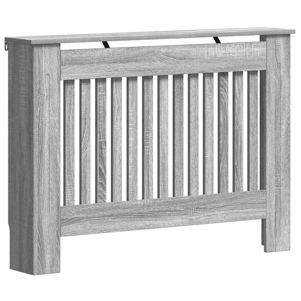Vidaxl radiatorafdekking grijs sonoma 112 x 19 x 81,5 cm bewerkt hout