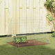 Jaula para conejos vidaxl plata 215 x 100 x 85 cm acero galvanizado