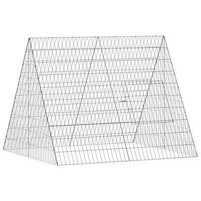 Vidaxl konijnenkooi zilver 215 x 100 x 85 cm gegalvaniseerd staal