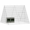 Jaula para conejos vidaxl plata 215 x 100 x 85 cm acero galvanizado