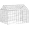Jaula para conejos vidaxl plata 400 x 78 x 78 cm acero galvanizado