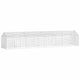 Jaula para conejos vidaxl plata 400 x 78 x 78 cm acero galvanizado