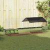 Jaula para conejos vidaxl plata 400 x 78 x 78 cm acero galvanizado