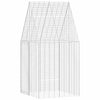 Jaula para conejos vidaxl plata 400 x 100 x 210 cm acero galvanizado