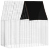 Jaula para conejos vidaxl plata 200 x 100 x 210 cm acero galvanizado