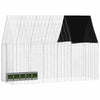 Jaula para conejos vidaxl plata 300 x 100 x 210 cm acero galvanizado