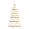 Vidaxx Árbol de Navidad con 30 LED de madera maciza de fresno natural 90 cm