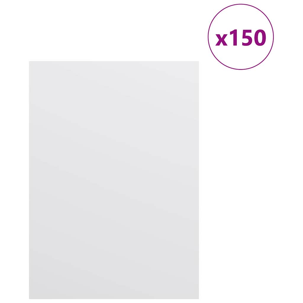 Vidaxl decorpanelen 150 pcs wit 15 x 21 x 0.27 cm bewerkt hout