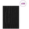 Vidaxl decorpanelen 50 pcs zwart eiken 15 x 21 x 0.27 cm bewerkt hout