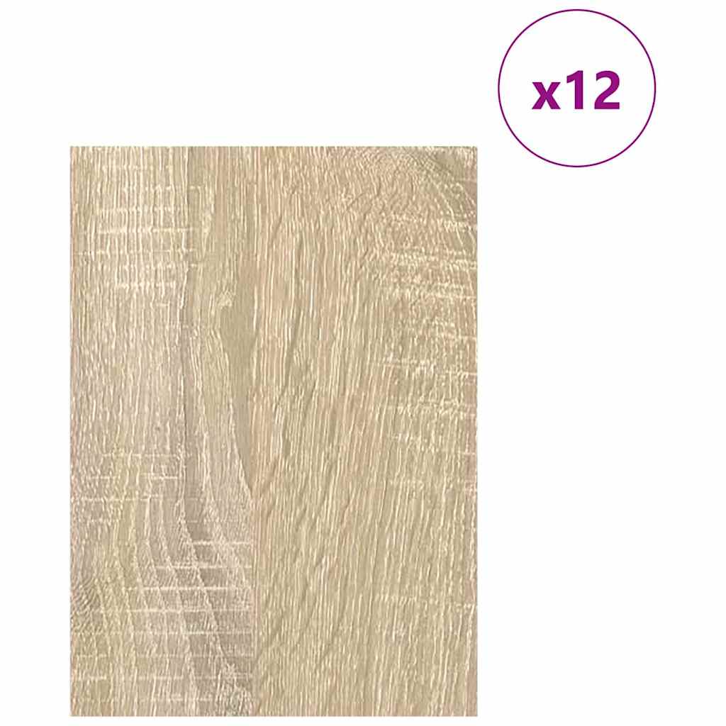 Vidaxl decorpanelen 12 pcs sonoma eiken 15 x 21 x 0.27 cm bewerkt hout