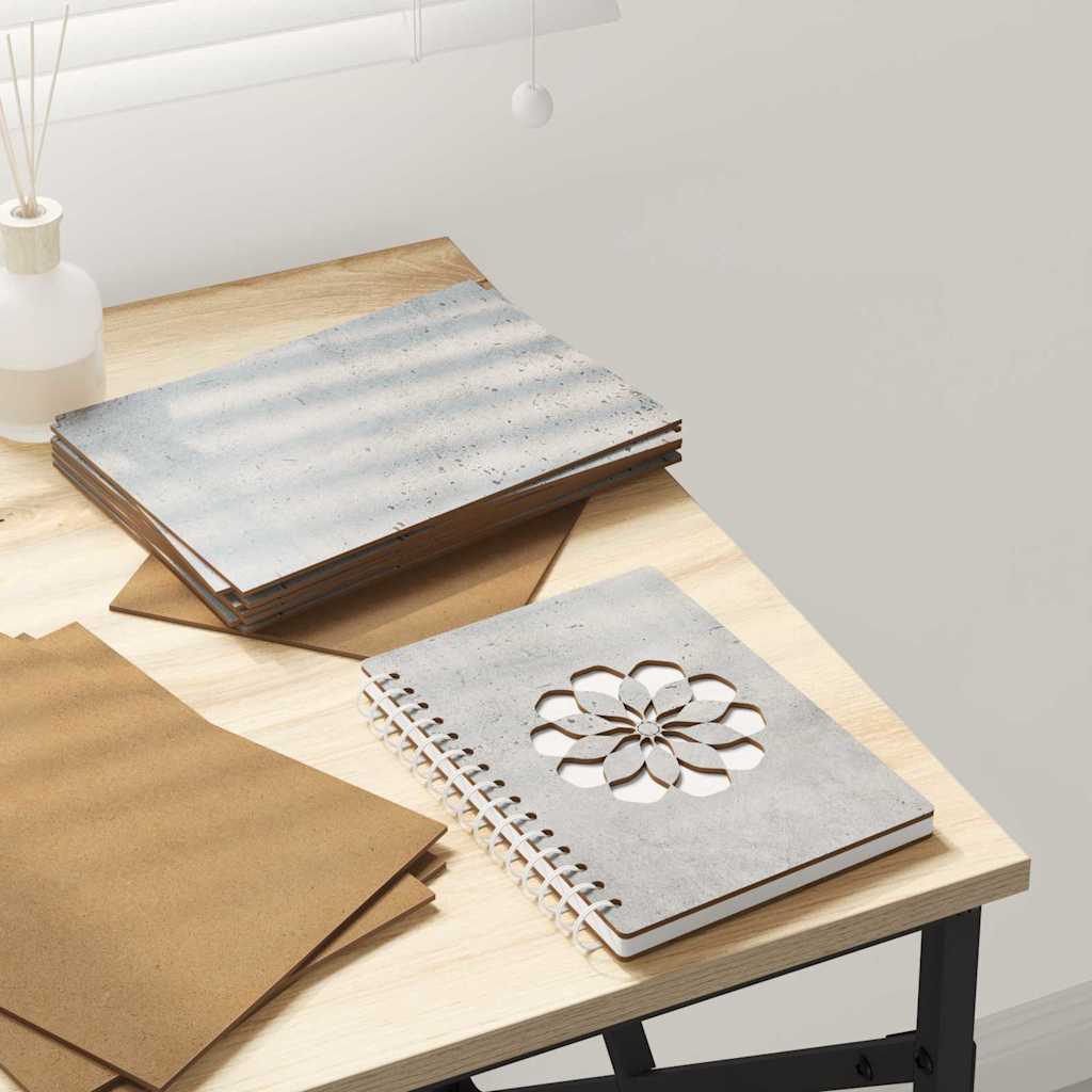Pannelli decorativi Vidaxx 50 pezzi grigio cemento 15 x 21 x 0,27 cm legno composito