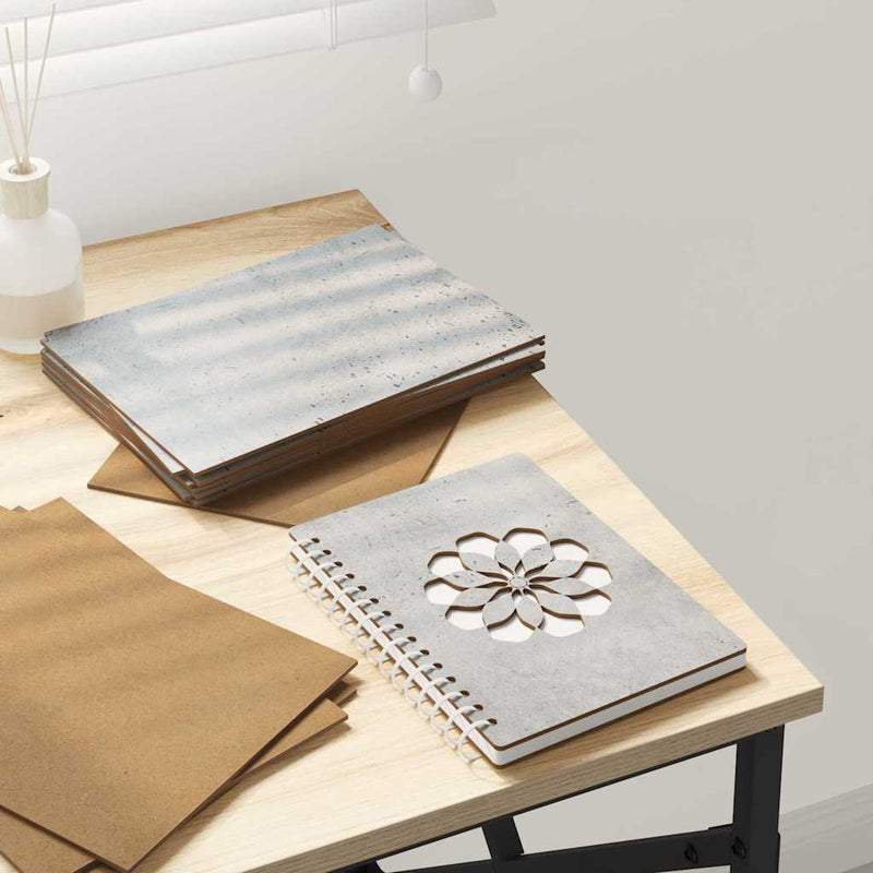 Pannelli decorativi Vidaxx 150 pezzi grigio cemento 15 x 21 x 0,27 cm legno composito