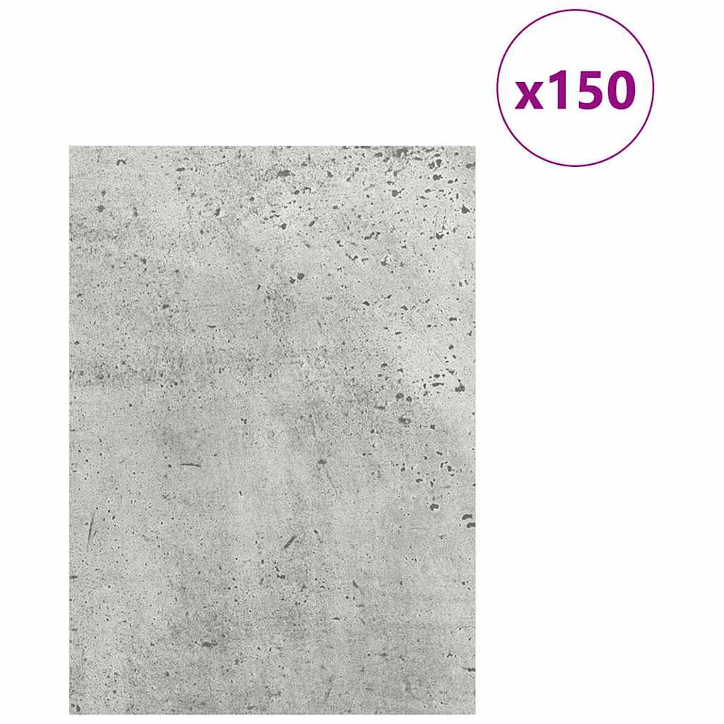 Pannelli decorativi Vidaxx 150 pezzi grigio cemento 15 x 21 x 0,27 cm legno composito