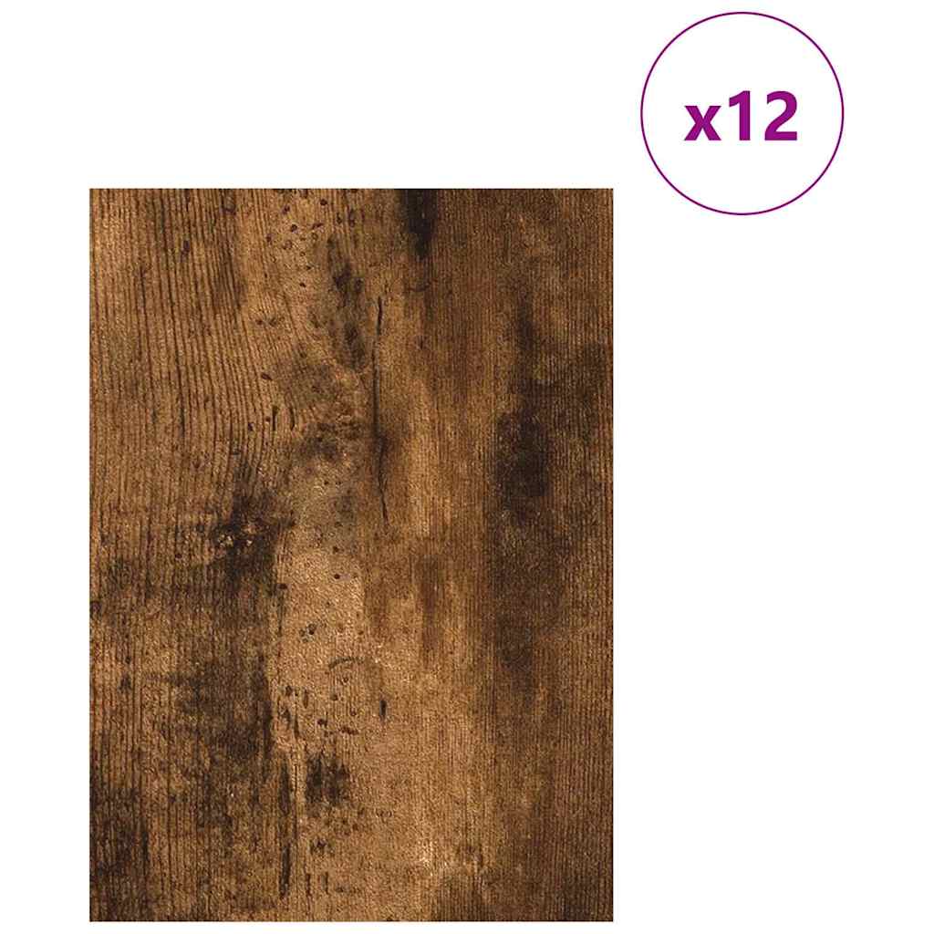 Vidaxl decorpanelen 12 pcs gerookt eiken 15 x 21 x 0.27 cm