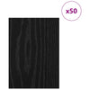 Vidaxl decorpanelen 50 pcs zwart eiken 21 x 30 x 0,27 cm bewerkt hout