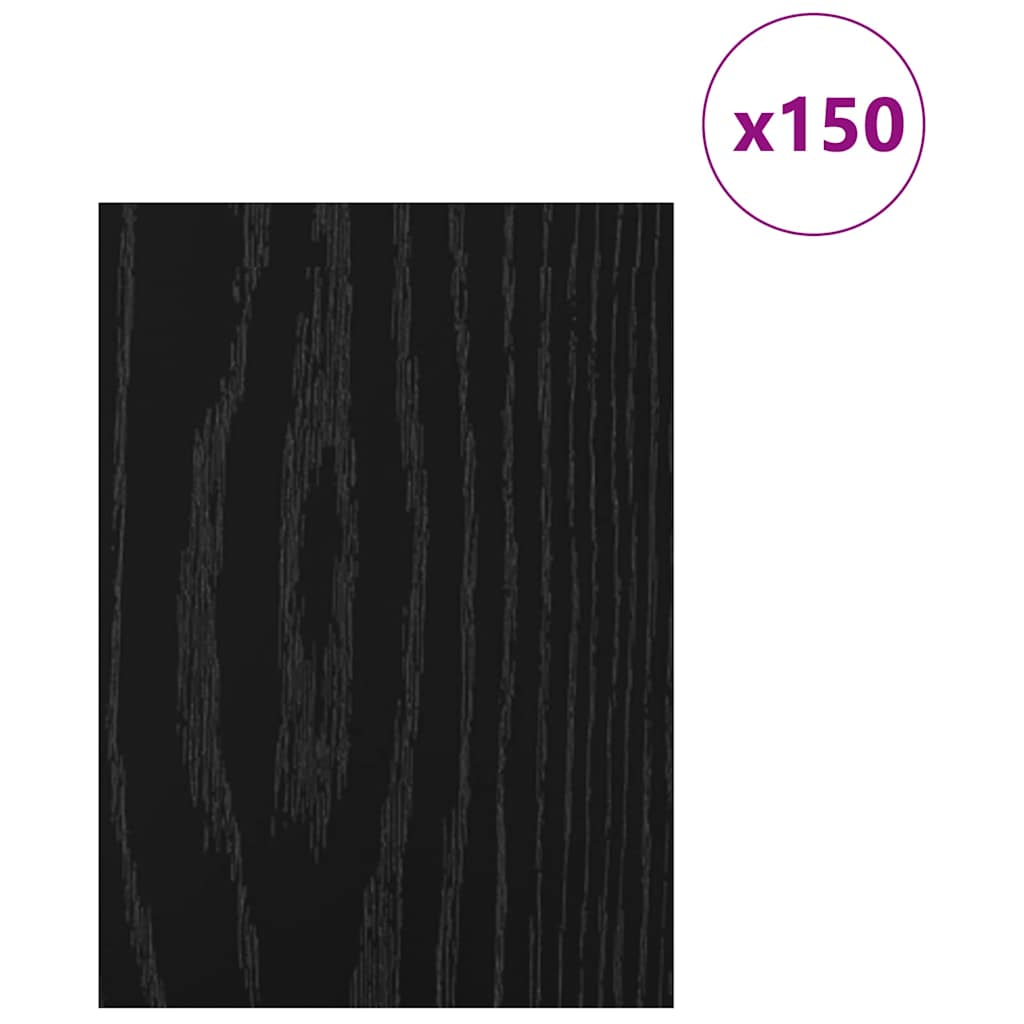 Vidaxl decorpanelen 150 pcs zwart eiken 21 x 30 x 0,27 cm bewerkt hout