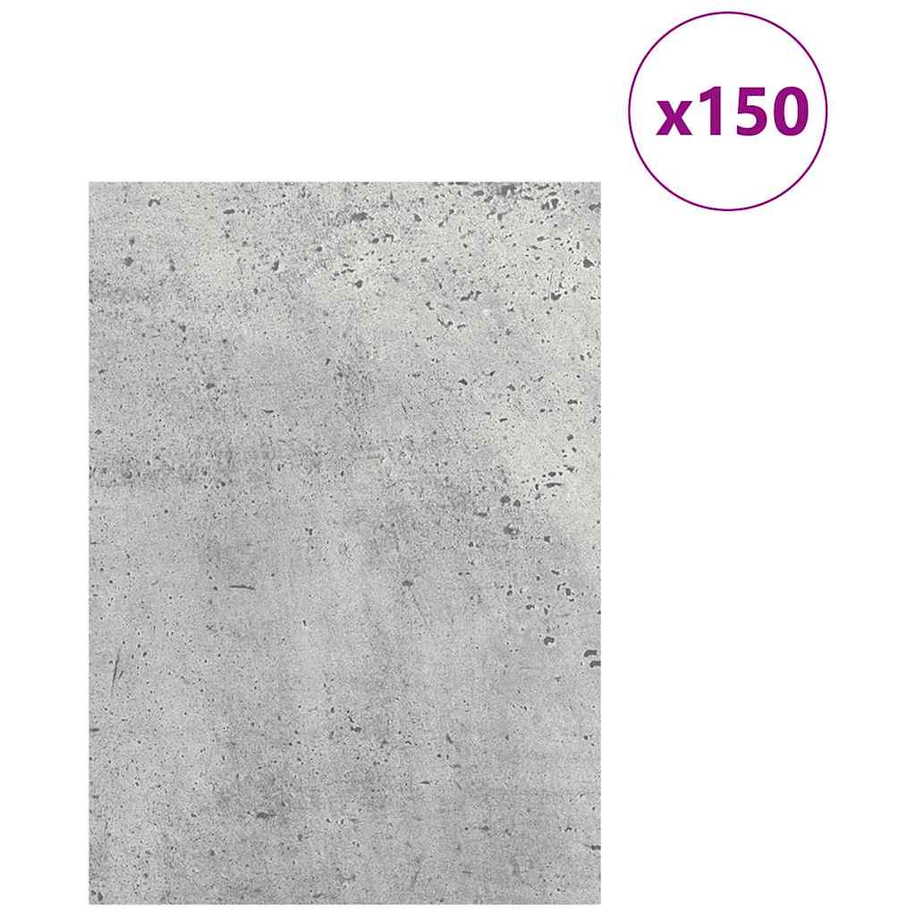 Pannelli decorativi Vidaxx 150 pezzi grigio cemento 21 x 30 x 0,27 cm legno composito