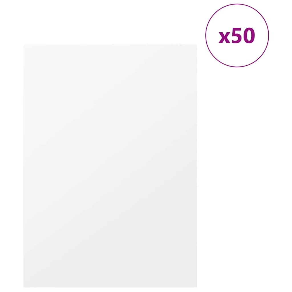 Vidaxl decorpanelen 50 pcs wit 30 x 42 x 0.27 cm bewerkt hout