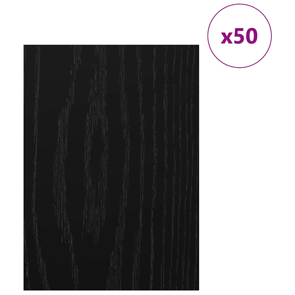 Vidaxl decorpanelen 50 pcs zwart eiken 30 x 42 x 0.27 cm bewerkt hout