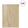 Vidaxl decorpanelen 50 pcs sonoma eiken 30 x 42 x 0.27 cm bewerkt hout
