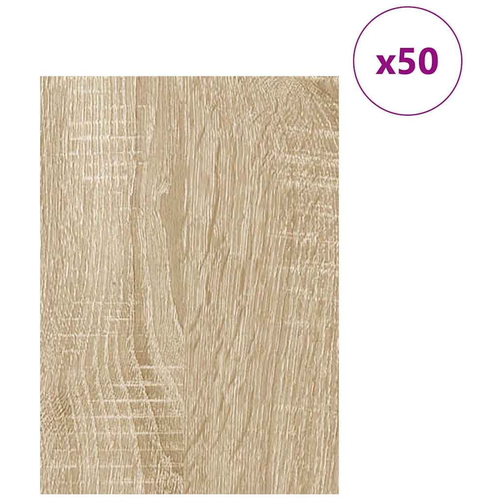 Vidaxl decorpanelen 50 pcs sonoma eiken 30 x 42 x 0.27 cm bewerkt hout